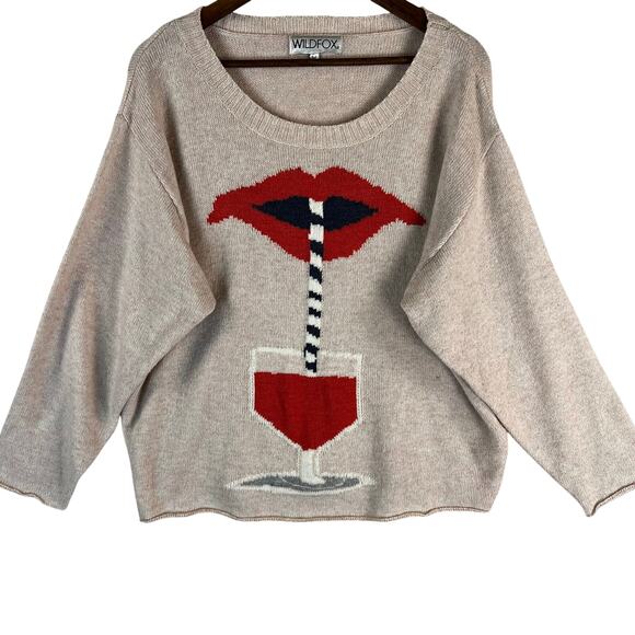 Wildfox Sweaters - Wildfox Couture Women’s Oversized Suck It Up Sweater Sz M